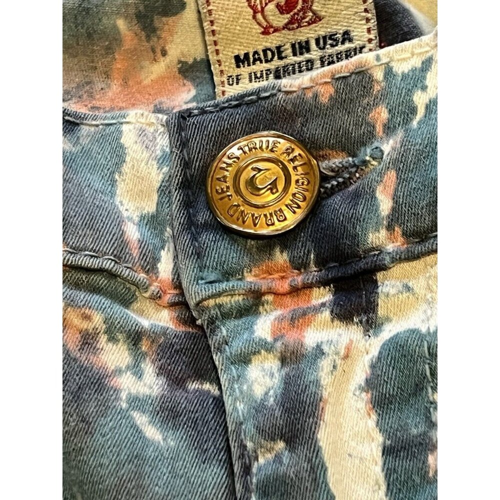 True Religion Halie Tie Dye Jeans Mens? Size 31 Modern Designer Preppy‎ Party - Picture 5 of 16